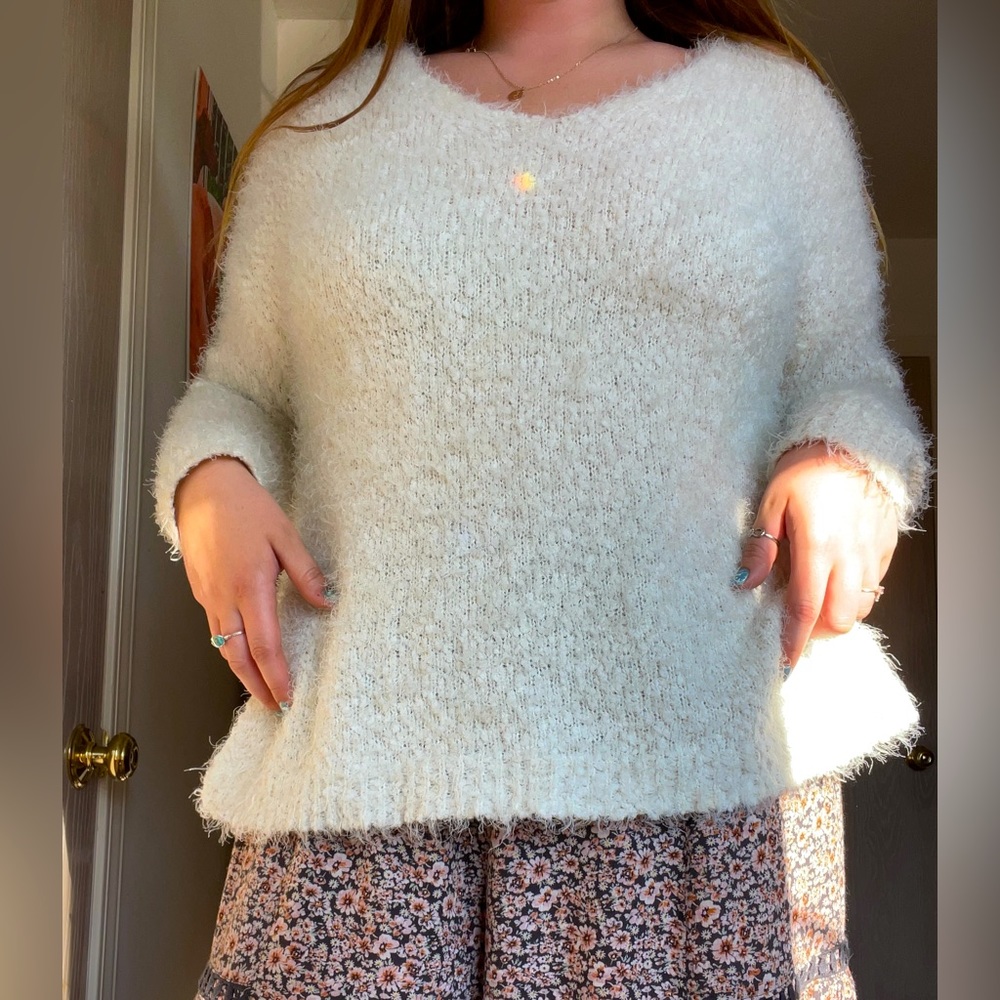 Soft and Cozy White Sweater